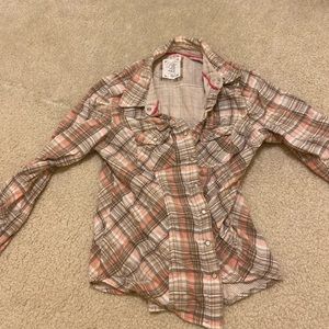Pink Plaid Shirt